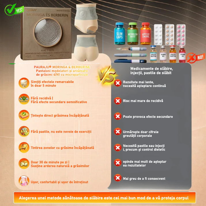 ⏰🔥Magazin oficial al mărcii | ✅🛡️ 𝐏𝐀𝐔𝐑𝐀𝐉𝐔® 𝟐𝟎𝟐𝟔 Moringa & Berberină 4-în-1, pantaloni scurți modelatori și pentru arderea grăsimii cu micro-particule.