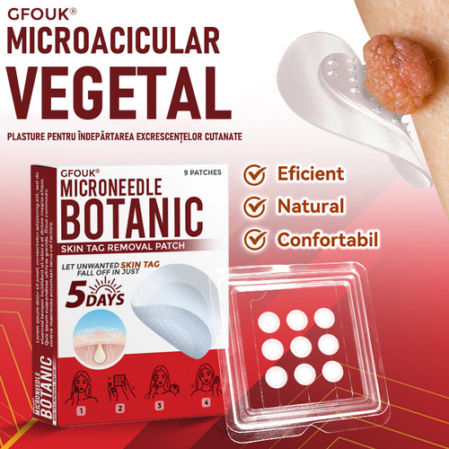 ⏰🔥✅ GFOUK® Plasture botanic cu microace pentru îndepărtarea verucilor și a negilor